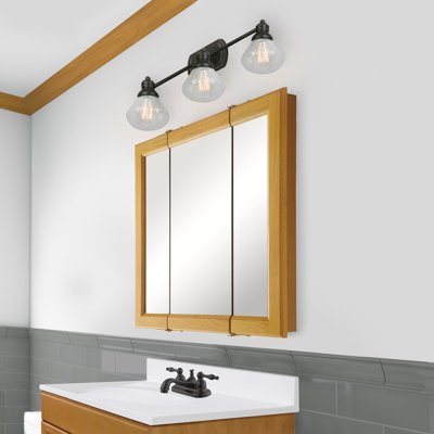Searle Medicine Cabinet - Bathroom Wall Cabinet with Framed Mirrored Doors