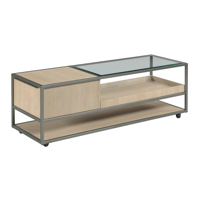 RECTANGULAR COFFEE TABLE W/CASTERS