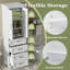 Meuble-lavabo autoportant de 71,6 po, 2 portes à charnières et 3 tiroirs, tablettes réglables, poignées en fer noir, stratifié PB et panneau de fibres à densité moyenne
