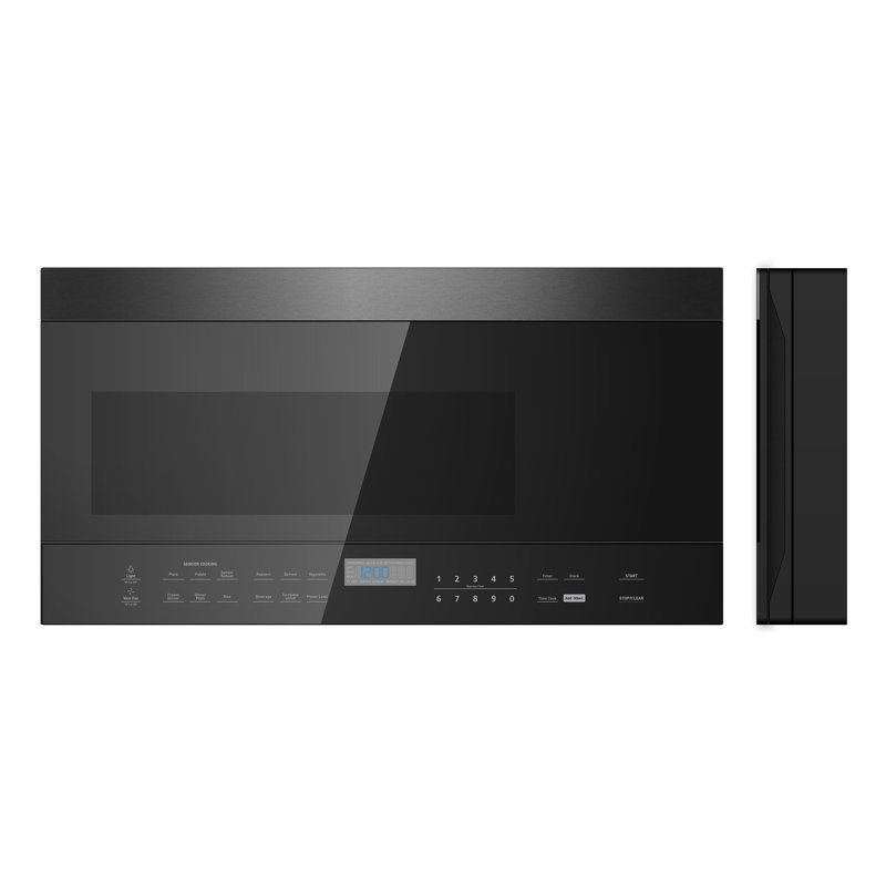 Four à micro-ondes à recirculation de 1,6 watts avec capteur 16,4 po Decker, Noir