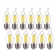 CA11E26 Led Chandelier Edison Bulbs 5000k Daylight, 60w Equivalent, Dimmable Ca11 E26 Base Led Candelabra Bulbs, 550lm, 12 Pack