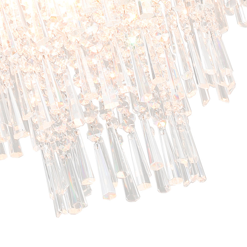 Lustre en cristal Granvel, ampoule à culot rétro vintage E12, ampoules non incluses