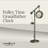 Pulley Time Modern Grandfather Clock, Working Hand Crank and Double Sided Dial, Industrial Metal Fra