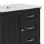 Meuble-lavabo 30 po avec lavabo en céramique 30 po, 3 tiroirs-718987835