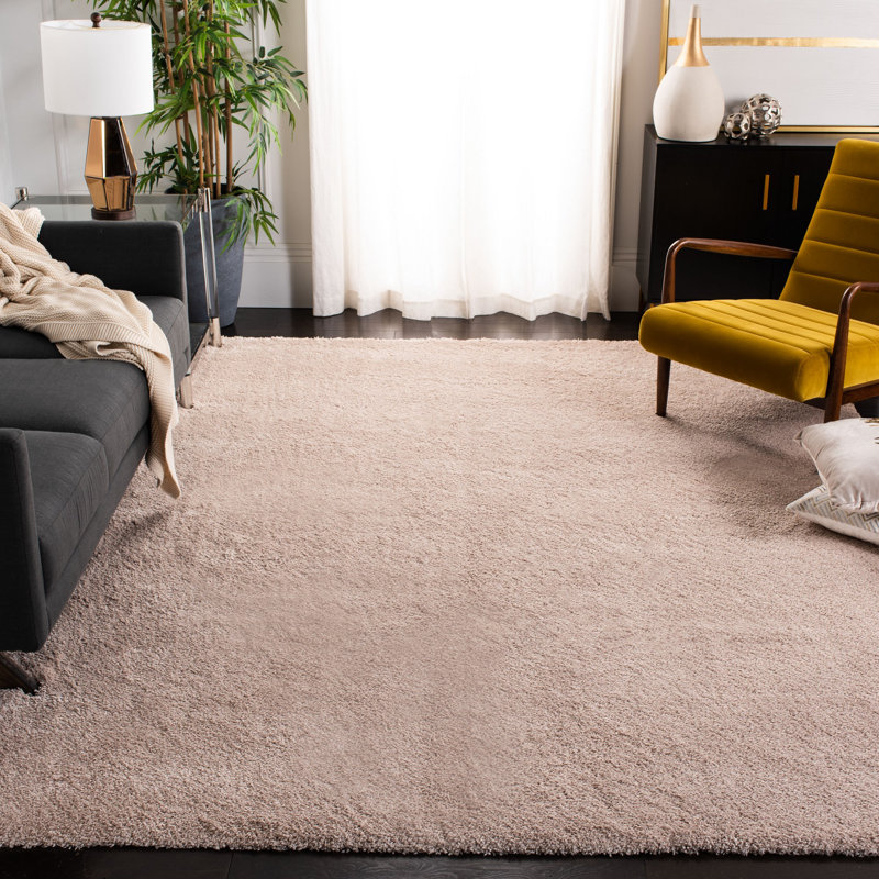 Schmitt Shag Performance Solid Color Rug, Rectangle 4' x 6'