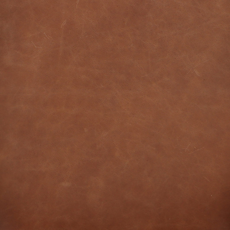 Dane Leather Upholstered Arm Chair, Terra Brown Oak Leather