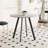 Versatile Circular Dining Table with Industrial Appeal for Various Settings