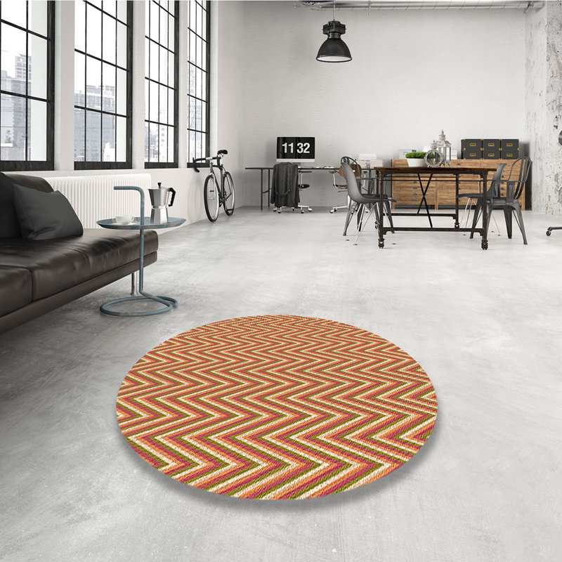 Washable Indoor Rug, Round 5'
