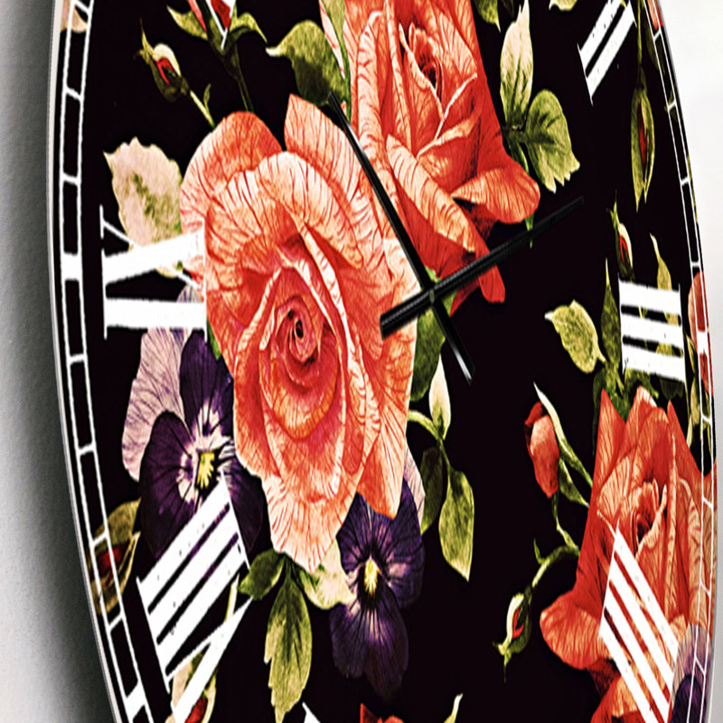 Horloge murale traditionnelle Pansy, Petit