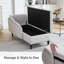 Chaise longue de rangement en velours Eastham-1395053785-1395031065
