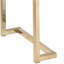 Banc en tissu noir Boice et finition champagne