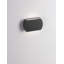Black Integrated LED Outdoor Armed Sconce