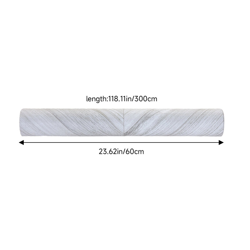 300cm X 60cm Wallpaper Roll, Grey