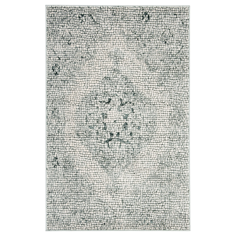 Tapis oriental vert clair Lapham, Rectangle 4 pi x 6 pi
