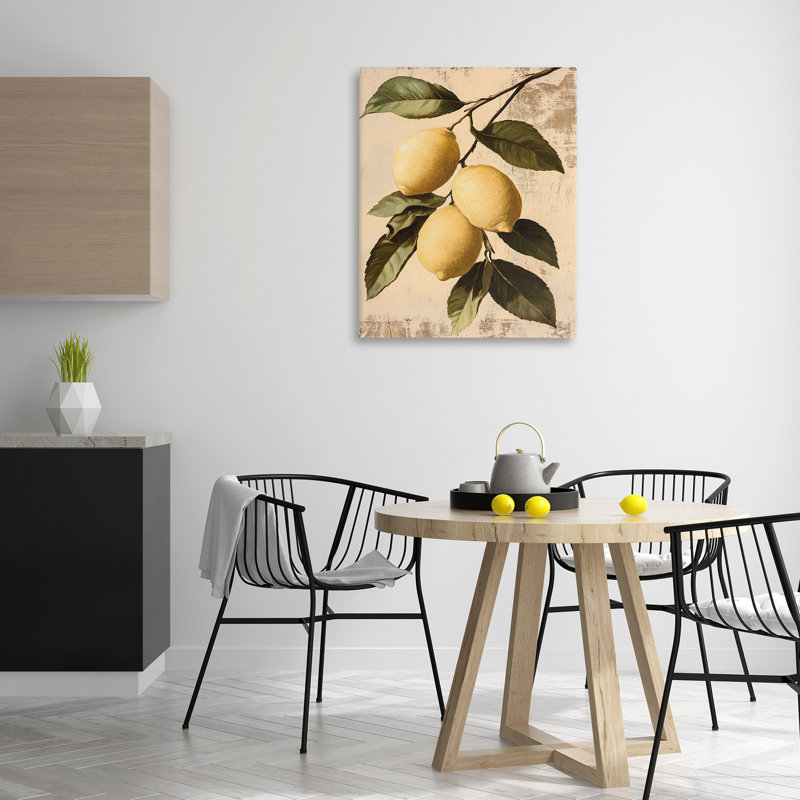 «Lemon Harvest On Vine», art mural par Franklyn Gregory, H 30 po x l 40 po