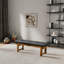 Banc Lucia en similicuir noir