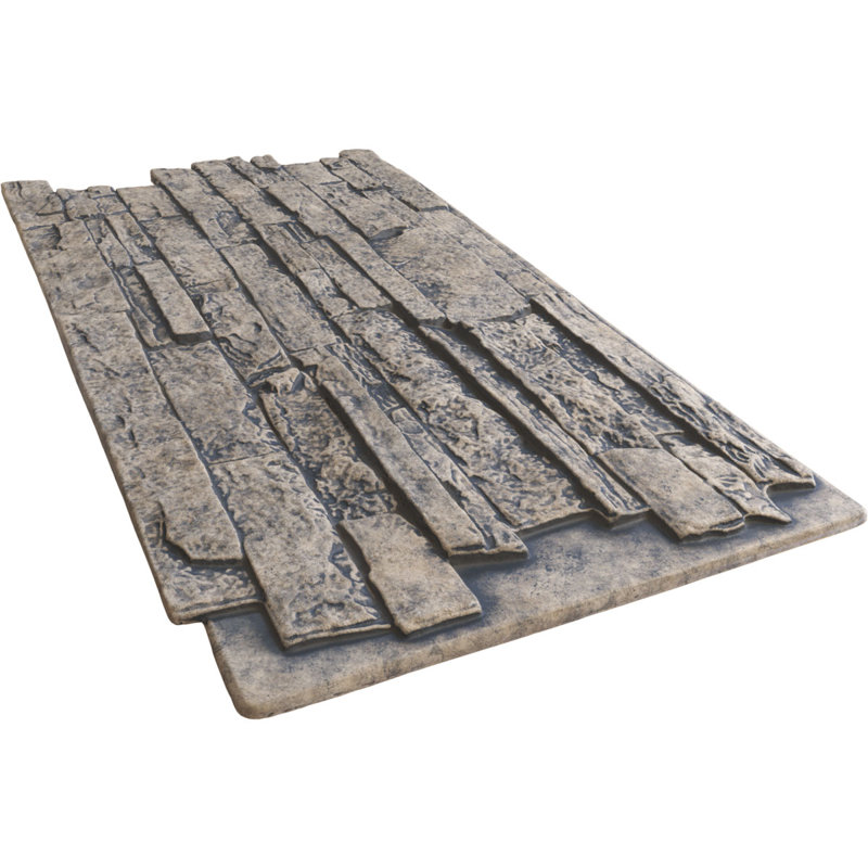 Panneau avec imitation de pierres EverStone Acadia, Lin graphite