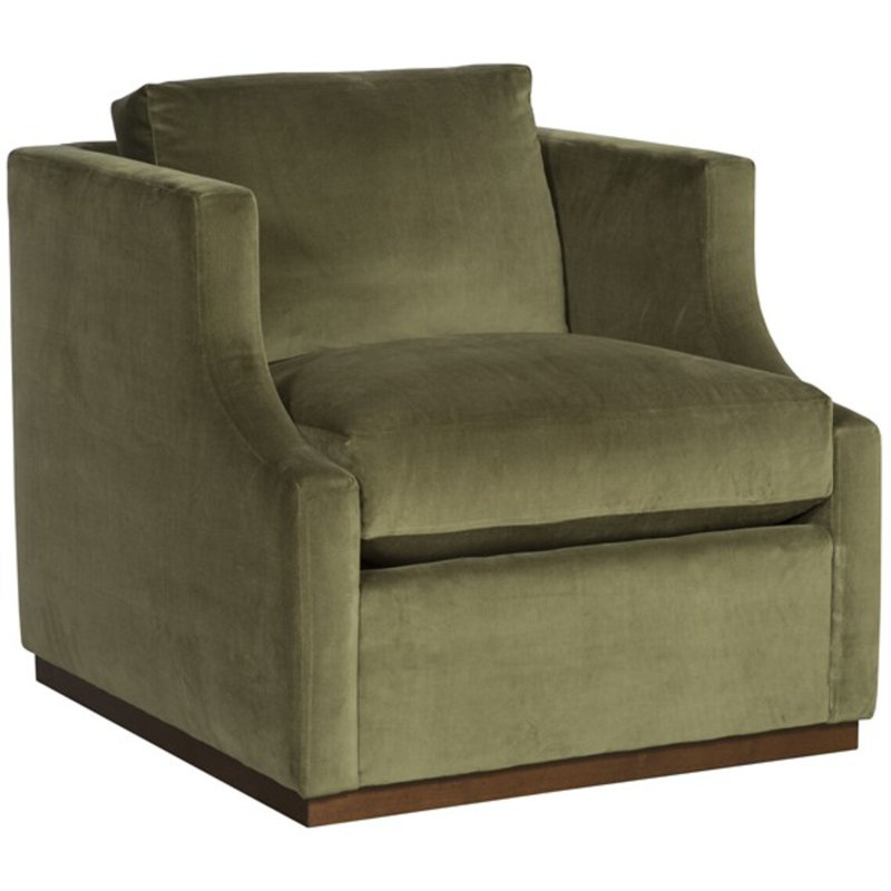 Thom Filicia Home 32" Wide Armchair, Tuck Cobalt Polyester Blend, Dove Gray