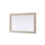 Miroir Dennard Cornhusk en lin blanc-108455466
