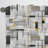 Concrete Grey Quadrants Pattern I - Modern Curtain - Velvet Room Darkening - 1 Panel-107597414