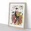 Lady with Two Kamuro by Torii Kiyonaga - Picture Frame Painting Print-55582237-55582242
