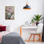 Art mural détaillé sur toile flottant encadré gris détaillé, design par Annabelle Hall-321258942-321552296