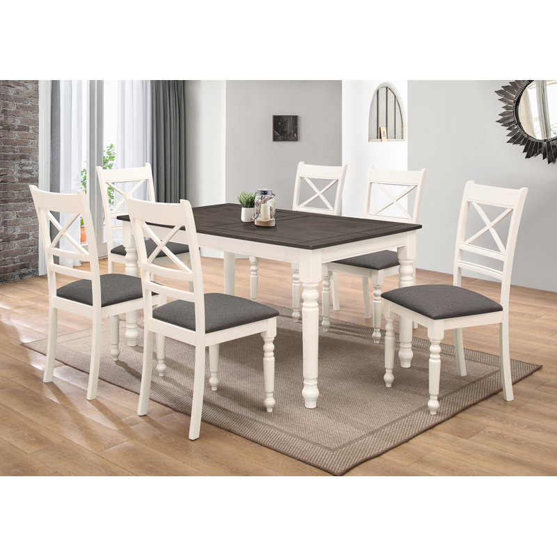 Wilsall Four Leg Dining Set, 7