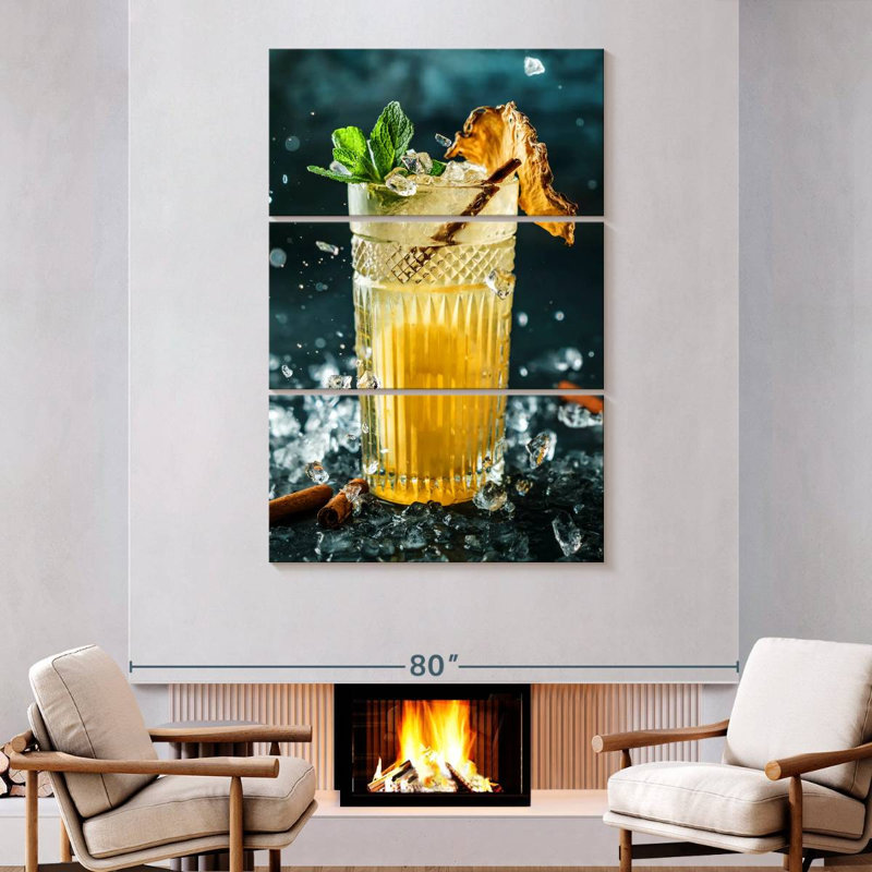 Yarlin Pineapple Cocktail, 74" H x 48" W