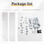 Porte pliante moderne à panneaux et panneau de fibres à densité moyenne apprêté 24 po x 80 po Modern Kit-133365844