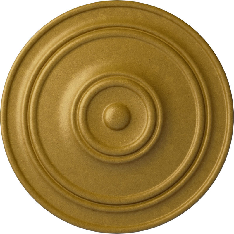 Médaillon de plafond classique Endurathane, 21 7/8 po x P 2 3/8 po (pour auvents jusqu'à 5 1/2 po), Or des pharaons