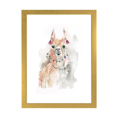«Llama Drama I» par Carol Robinson - reproduction d'art