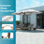 Parasol de patio à double face 15 pi x 9 pi avec base pour piscine de jardin-485661239