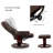Padang Sidempuan Swivel Recliner, Multi-Position Leisure Chair with Ottoman and Adjustable Back, Faux Leather-1007997607