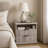 Maxe 23.6" Nightstand With Charging Station, Bedside Table With 2 Drawers, Open Shelf, Transitional-1757918400