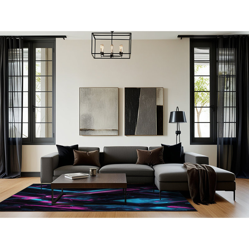 Chroma Dive Rug, Round 6'