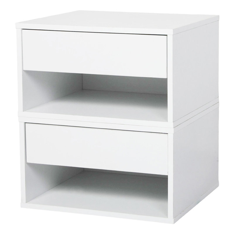 37cm W Manufactured Wood Bedside Table