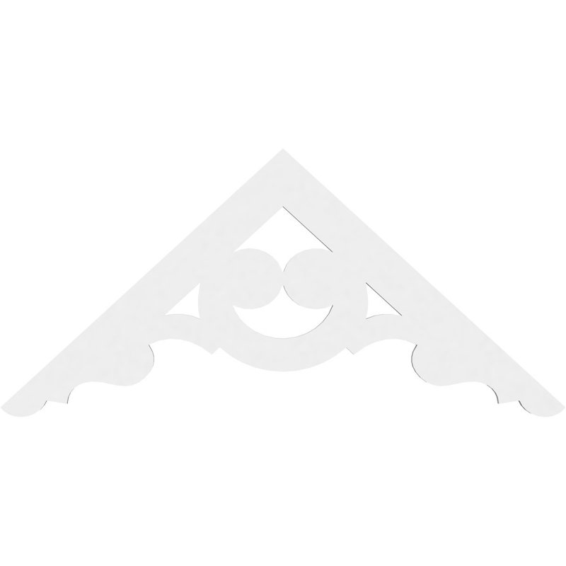 Robin Signature Urethane Gable Pediment, Primed Tan, 22"H x 48"W, 11/12