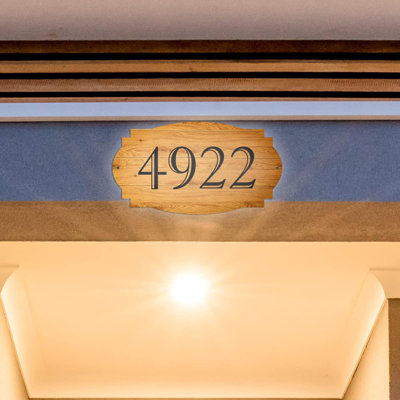 Plaque d'adresse murale sur 1 ligne