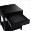 Noir et noir Table basse en marbre blanc à double couche - compartiment secret, verrou d'empreinte digitale, peu encombrant pour les espaces de vie / salle à manger