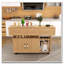 Table pliante avec tablettes et roulettes de rangement, table de salle à manger pliable de 47 pouces pour les petits espaces, bureau compact pour la cuisine