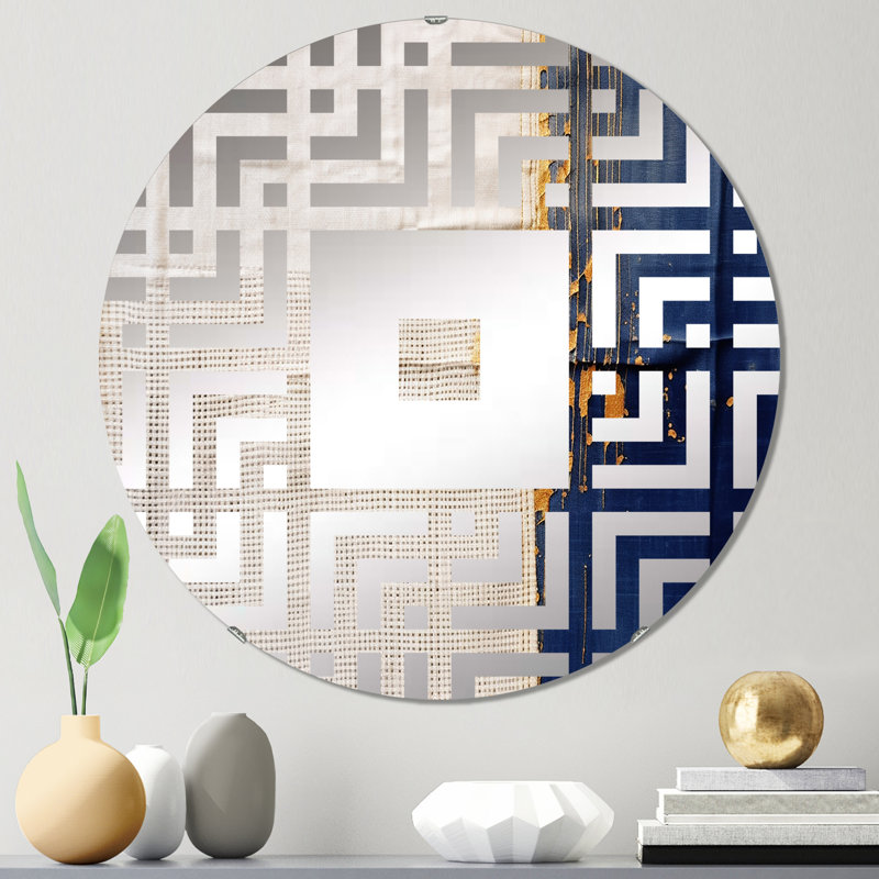 Velada - Miroir mural carré, 23,6 po x 23,6 po