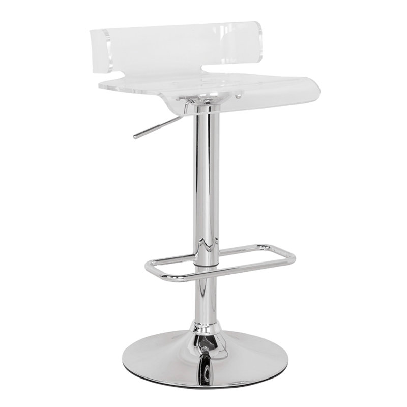 Tabouret pivotant réglable, Argent argent