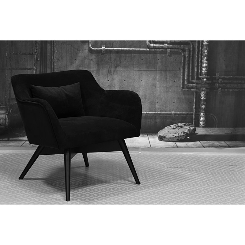 Pepi Upholstered Armchair, Black