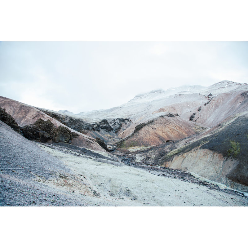 Collines de l'Islande I, H 8 po x l 12 po, Non, Cadre simple blanc