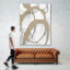 «Gold Sparkle Strokes Ii», reproduction d'art sur toile géante 72 po x 54 po
