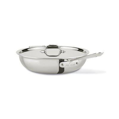 All-Clad D3 Stainless Steel Saute Pan with Lid