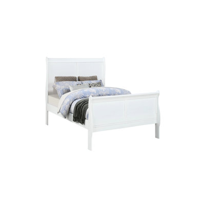Twin Size Bedroom Bed, White Solid Wood, Design, Bracket Feet, English , Transitional Elemental Wood Bed For Bedroom, Foundation Must - Use