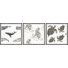 Melbeta Whales And Octopus by Marmont Hill - 3 Piece Single Picture Frame Painting Set