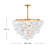 Marabel 6 - Light Steel Dimmable Chandelier