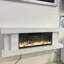 Metro Lane 140cm W White Electric Fireplace